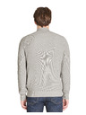Celio Graue Herrenstrickjacke mit Reißverschluss Celio Jeshintano