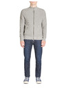 Celio Graue Herrenstrickjacke mit Reißverschluss Celio Jeshintano