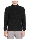 Celio Schwarze Herren Strickjacke mit Reißverschluss Celio Jipyspooky