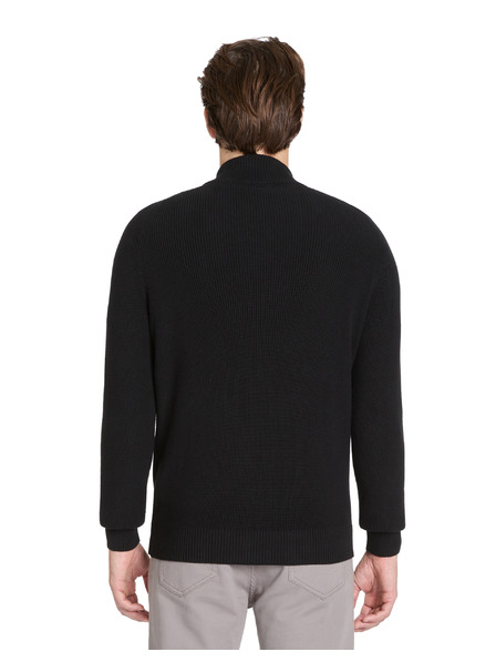 Celio Schwarze Herren Strickjacke mit Reißverschluss Celio Jipyspooky