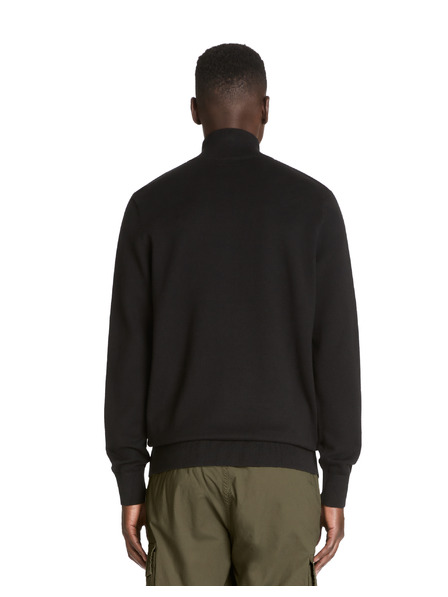 Celio Schwarze Herrenstrickjacke mit Reißverschluss Celio Jebille