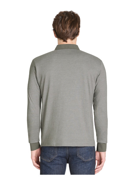 Celio Graues Herren Langarm-Poloshirt Celio Janime
