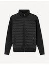 Celio Schwarze Herrenjacke mit Kragen Celio Jipychess