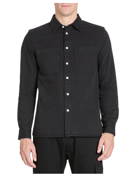 Celio Schwarzes Herren-Baumwollhemd Celio Janime