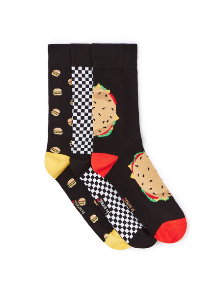 Celio Burger Socken Geschenkpackung, 3Stück ONE SIZE Celio