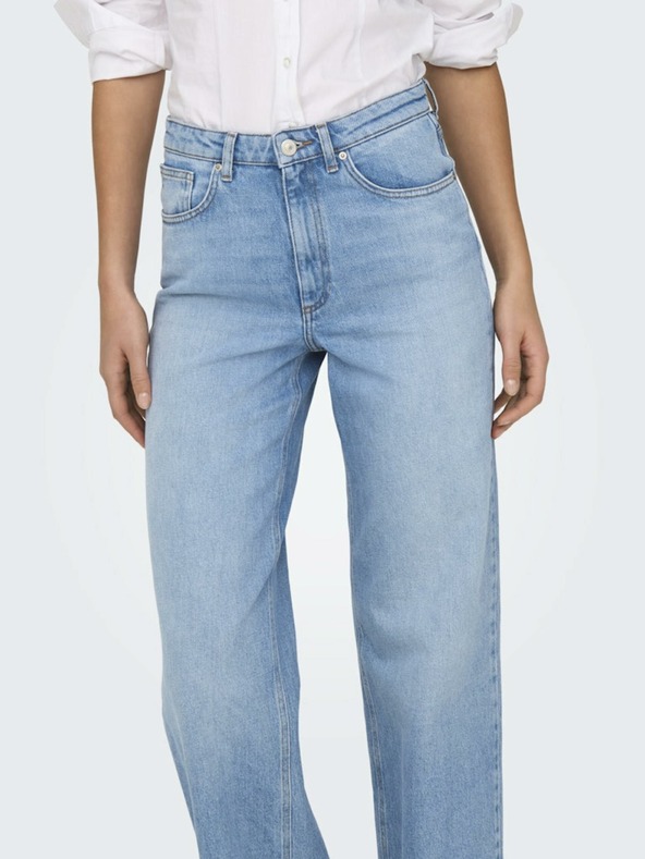 ONLY Hellblaue Damenjeans mit weitem Bein ONLY Juicy