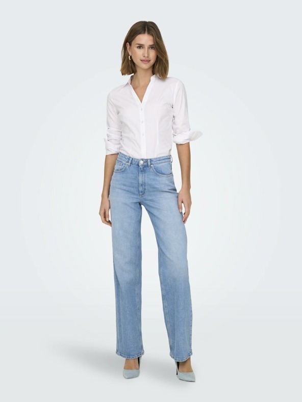 ONLY Hellblaue Damenjeans mit weitem Bein ONLY Juicy