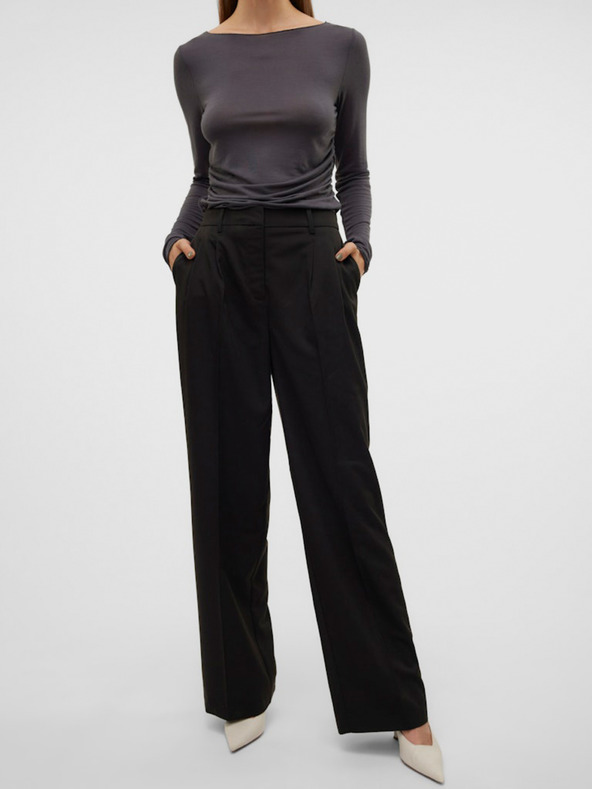 Vero Moda Schwarze Damenhose mit weitem Bein Vero Moda Nila