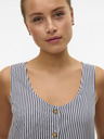 Vero Moda Weiß und blau gestreifte Damenbluse Vero Moda
