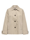 ONLY Beigefarbener kurzer Damen-Trenchcoat ONLY ONLEJA ORCHID