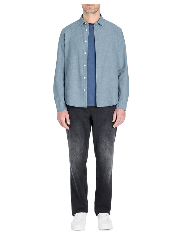 Celio Blaues Herrenhemd Celio Lachambray