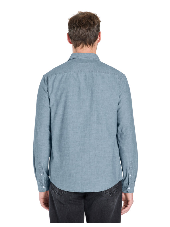 Celio Blaues Herrenhemd Celio Lachambray