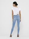 ONLY Hellblaue Skinny-Jeans mit hoher Taille ONLY Royal