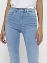 ONLY Hellblaue Skinny-Jeans mit hoher Taille ONLY Royal