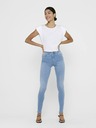 ONLY Hellblaue Skinny-Jeans mit hoher Taille ONLY Royal