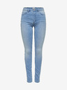 ONLY Hellblaue Skinny-Jeans mit hoher Taille ONLY Royal