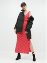 Vero Moda Rot gestreiftes Basic-Maxikleid mit Knöpfen und Schlitzen VERO MODA Daina