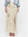 Miss Selfridge Cremefarbener geblümter Maxirock mit Schlitzen Miss Selfridge