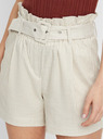 Vero Moda Beige gestreifte Shorts mit hoher Taille VERO MODA Gally