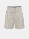 Vero Moda Beige gestreifte Shorts mit hoher Taille VERO MODA Gally