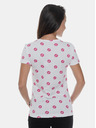 Sam 73 Weißes bedrucktes Damen-T-Shirt SAM 73