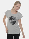 Sam 73 Graues Damen-T-Shirt mit SAM 73-Aufdruck