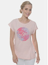 Sam 73 Rosa bedrucktes Damen-T-Shirt SAM 73