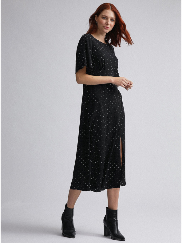 Dorothy Perkins Dorothy Perkins Schwarzes gepunktetes Midikleid