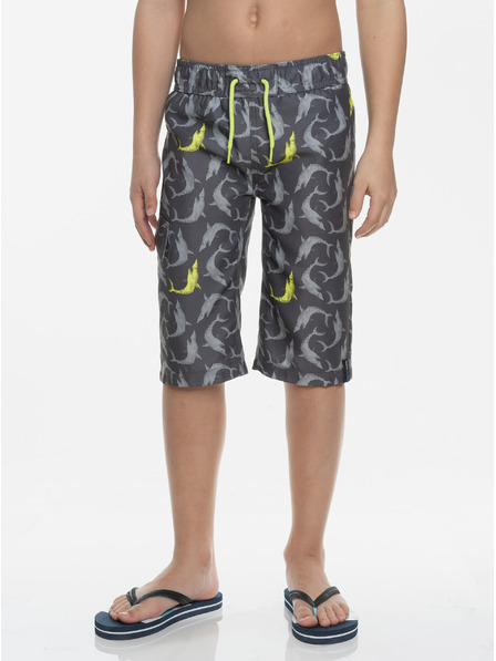 Sam 73 Graue gemusterte Badehose für Jungen SAM 73