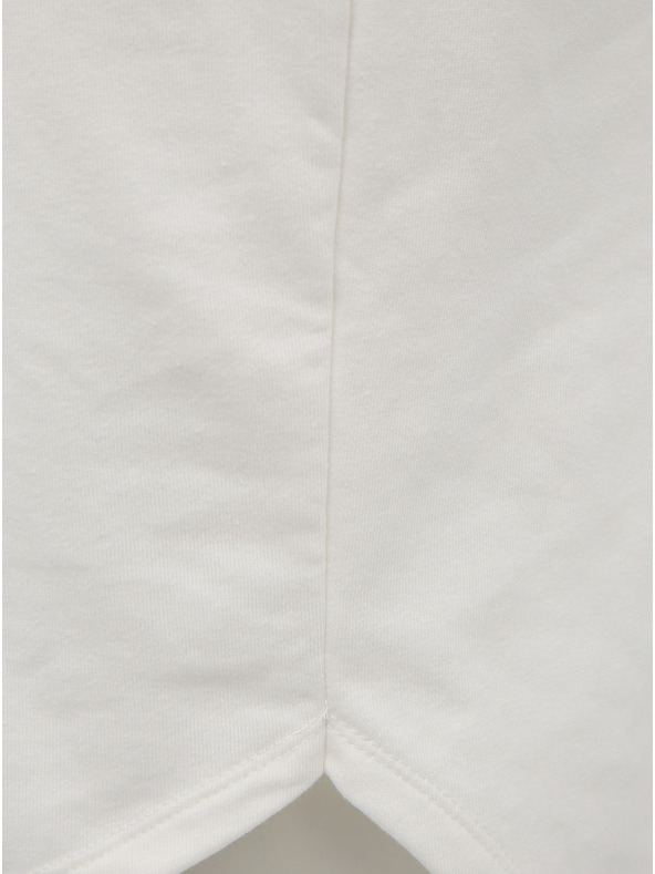 Jacqueline de Yong Weißes Sweatshirt-Basiskleid JDY Ivy