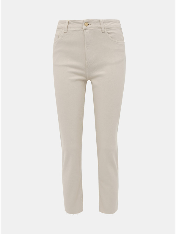 ONLY Beigefarbene Straight Fit Jeans für Damen ONLY Emily