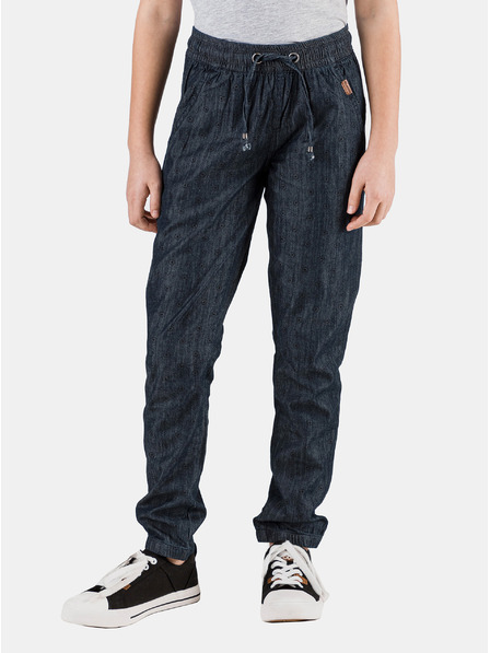 Sam 73 Dunkelblaue gemusterte Hose für Mädchen SAM 73