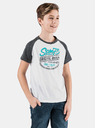 Sam 73 Weißes bedrucktes T-Shirt für Jungen SAM 73