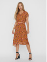 Vero Moda Senffarbene Blumenbluse VERO MODA Vilde