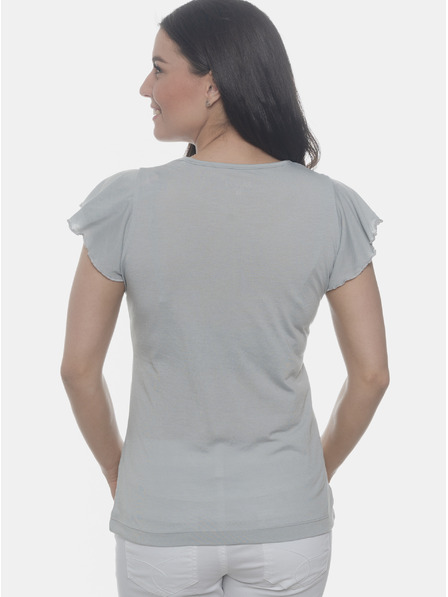 Sam 73 Graues Damen-T-Shirt SAM 73