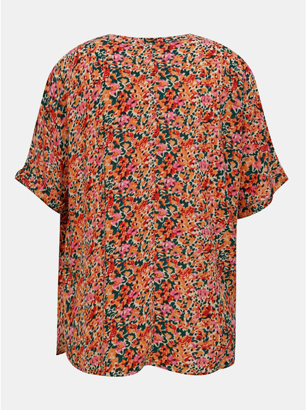 ONLY Rosa und orange geblümte lockere Bluse ONLY Nova