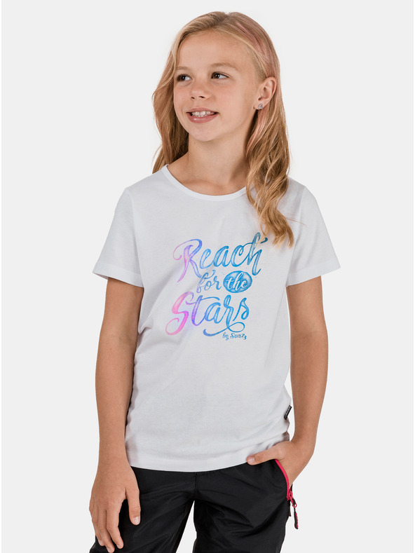 Sam 73 Weißes Mädchen-T-Shirt SAM 73 Bidano