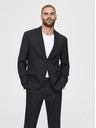 SELECTED Schwarzer Blazer aus einer Wollmischung Selected Homme Stock