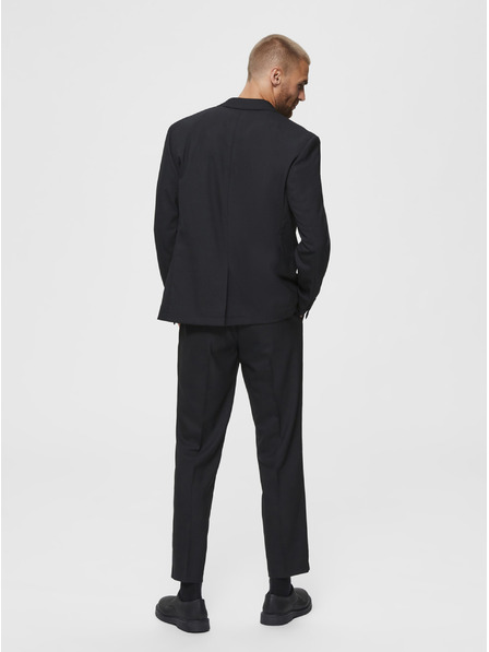 SELECTED Schwarzer Blazer aus einer Wollmischung Selected Homme Stock