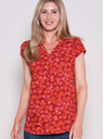 Brakeburn Rot gemustertes T-Shirt Brakeburn