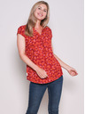Brakeburn Rot gemustertes T-Shirt Brakeburn