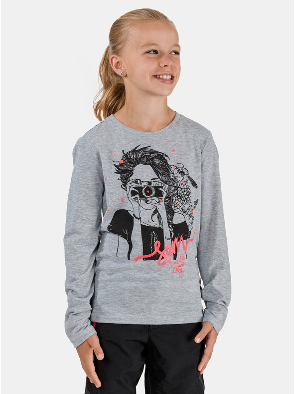 Sam 73 Grau Mädchen T-Shirt SAM 73 Carol bedruckt