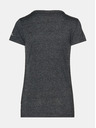 Sam 73 Dunkelgraues Damen-T-Shirt bedruckt mit SAM 73 Penny