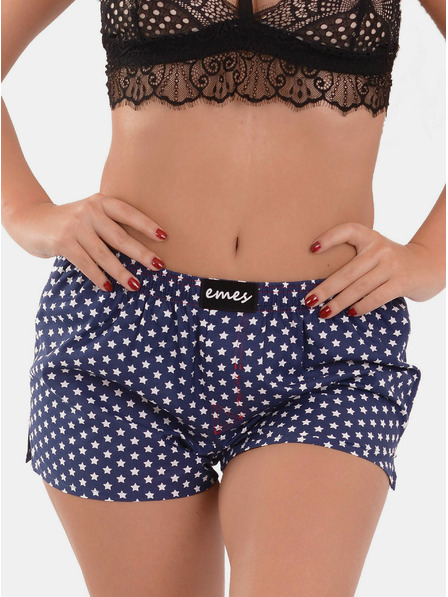 Emes Emes blaue Shorts mit Sternen