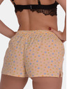 Emes Hellgelbe gemusterte Shorts für Damen von Emes