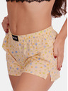 Emes Hellgelbe gemusterte Shorts für Damen von Emes