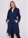 Tranquillo Dunkelblauer isolierter Damen-Trenchcoat Tranquillo