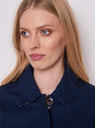 Tranquillo Dunkelblauer isolierter Damen-Trenchcoat Tranquillo