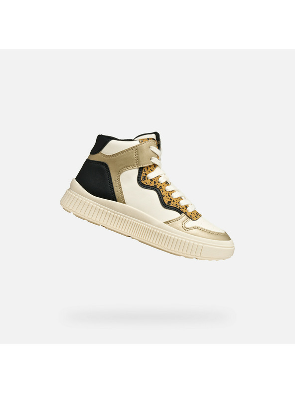 Geox Cremefarbene Geox Laquinny Mädchen Sneaker