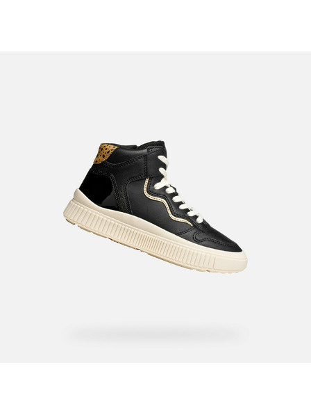 Geox Schwarze Mädchen-Sneaker Geox Laquinny